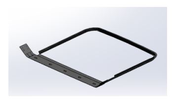 Frame MNTG 750W/SPACERS for 750 sunroof model